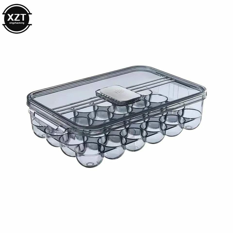 Classy Transparent and conspicuous, multi-layer overlay 24 Grids Egg tray Kitchen Storage & Organization Accessories