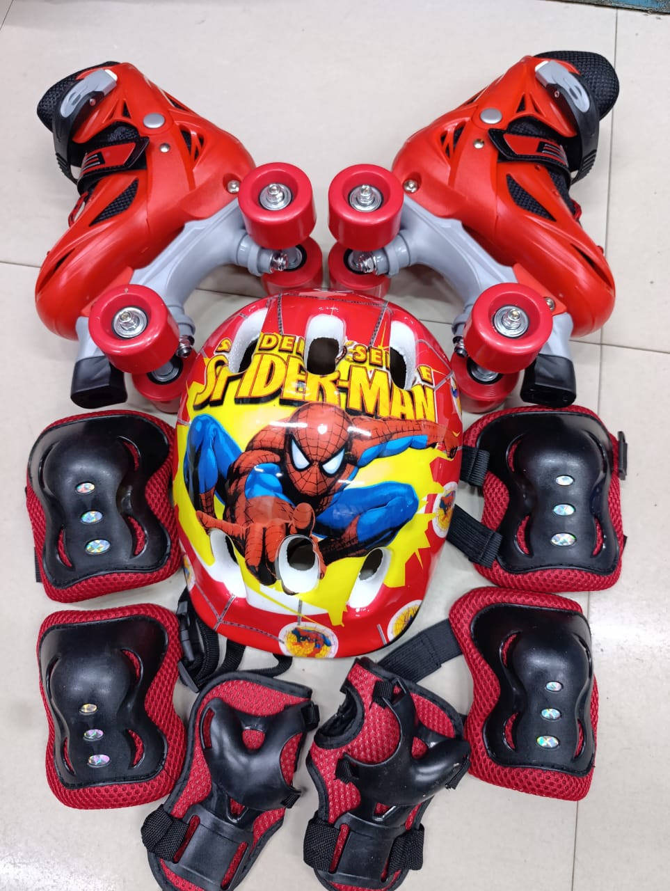 Cute Quad kids skates in red