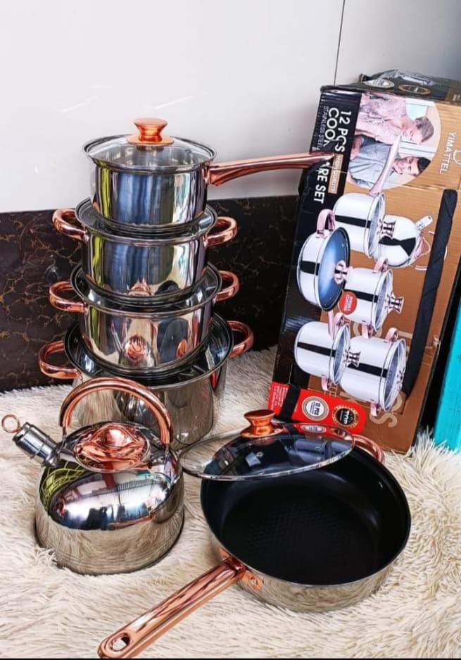 High Quality Yemitei 12 pcs stainless sufurias