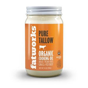 PURE GRASS FED BEEF TALLOW COOKING OIL FAT 500GMS
