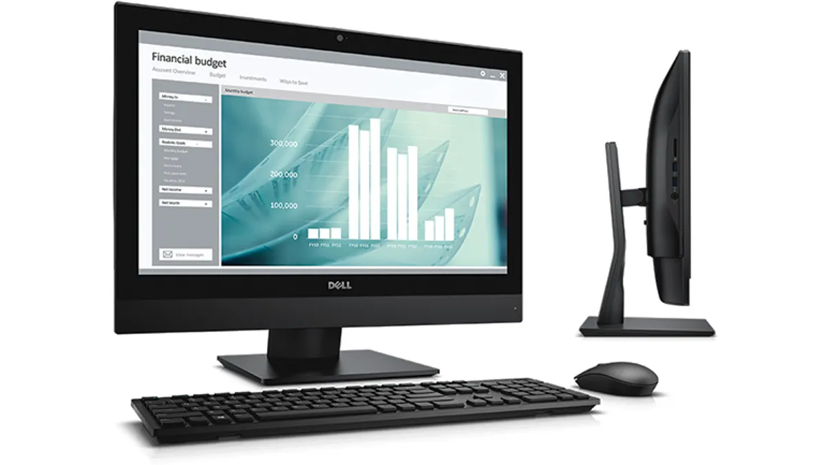 ( Plus free Mouse&Keyboard ) Refurbished Dell OptiPlex 7450 Intel Quad Core i5 7th Gen 8GB Ram 256GB SSD 23.8" FHD All in One Desktop  Refurbished Desktops Monitor Computer