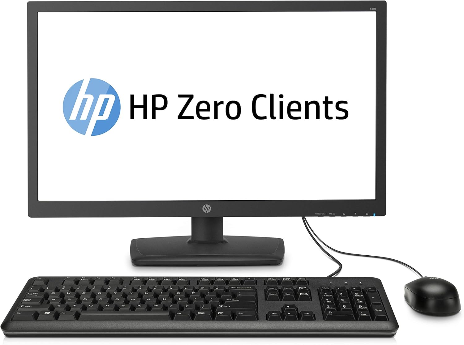 (with VGA port ) Refurbished HP t310 All-in-One Zero - thin clients 23'' INCH Edge to Edge Monitor (TERA2321, Flash, Black, DDR3-SDRAM, LED, 10/100/1000Base-T(X) Refurbished Monitor Computer
