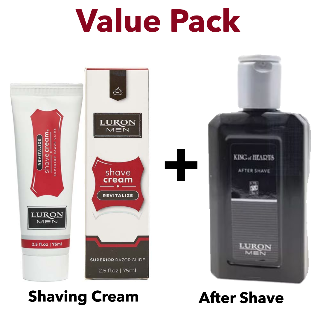 Luron Luxury Shaving Cream-Revatilize + King Of Hearts After Shave