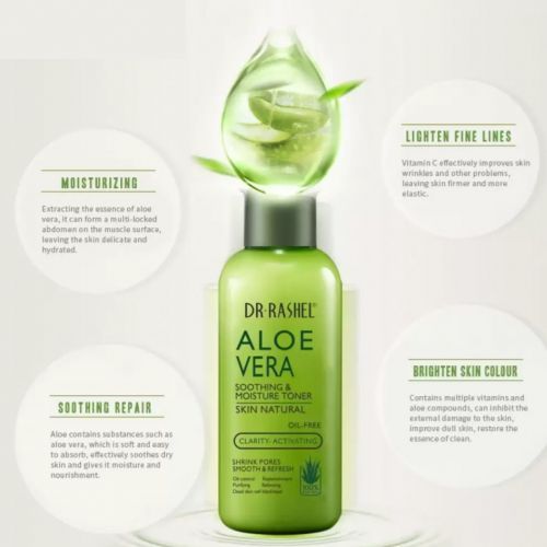 Dr. Rashel Natural Aloe Vera Soothing & Moisture Toner - 200ML