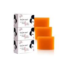 3 PIECES Kojie San Skin Lightening Soap - Original Classic Kojic Acid Soap for Dark Spots, Hyperpigmentation, Whitening & Scars - Beauty Bar with Coconut & Tea Tree Oil for Fair skin