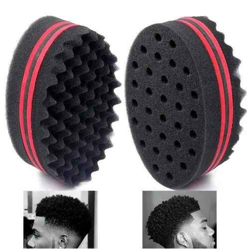 Magic Barber Sponge Brush Twist Hair For Wave,Dreadlock,Coils,Afro Curl As Hair Care Tool 2.8 IN Hole Diameter Suitable For Curly Hair