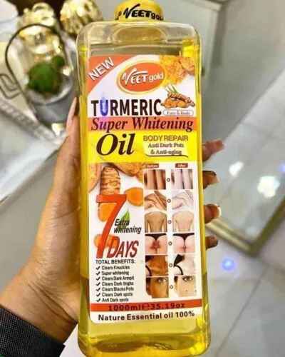 ANNIVERSARY OFFER!! VEET GOLD Turmeric Oil Whitening & Brightening Body Oil/Tumeric oil