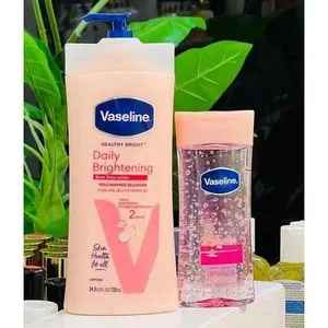 2 pack ,Vaseline Daily Brightening Even Tone Lotion + Intensive Care Vitamin B3 Body Oil 200ML