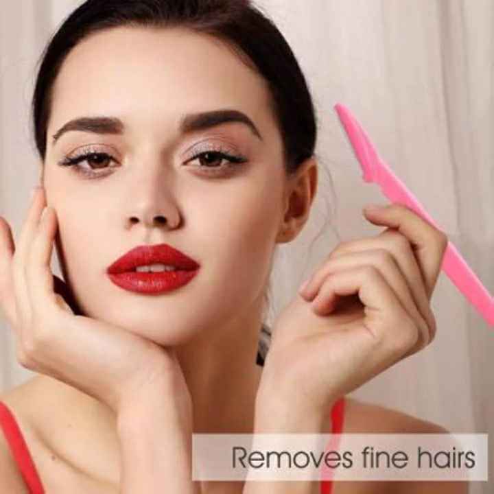 3Pcs Tinkle Eyebrow Razor Shaper Facial Fine Hair Cutter Trimmer Eye Brows Styling Stainless Steel Blade
