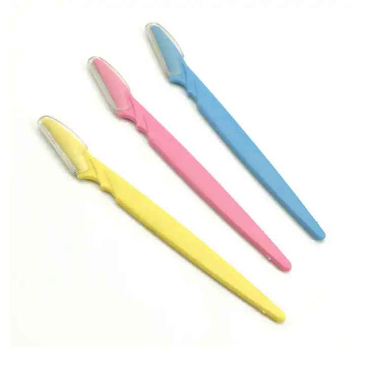 3Pcs Tinkle Eyebrow Razor Shaper Facial Fine Hair Cutter Trimmer Eye Brows Styling Stainless Steel Blade