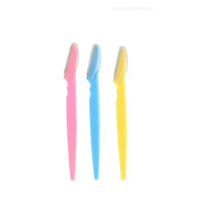 3Pcs Tinkle Eyebrow Razor Shaper Facial Fine Hair Cutter Trimmer Eye Brows Styling Stainless Steel Blade