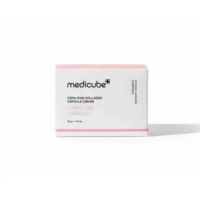 Medicube PDRN Pink Peptide Serum and Medicube PDRN Pink Collagen Capsule Cream