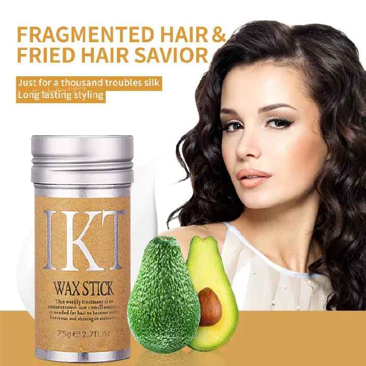 Broken Hair Artifact Hair Wax Stick Gel Cream Styling Hair Frizz Fixed Fluffy Children Men And Women Styling Hair Wax Stick 75g