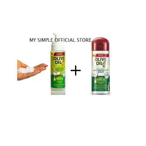 Ors Coconut Oil Mousse+ Heat Protection Serum