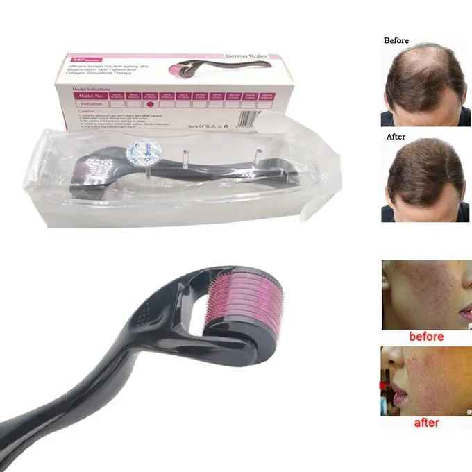 Micro Needles Therapy 0.5 mm Derma Roller Hair Growth Beard Growth Anti-Wrinkle Derma Roller, Anti Stretchmarks, Anti Black Heads