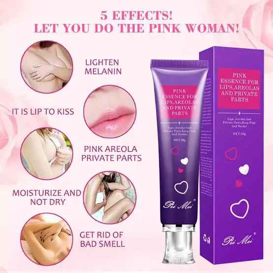 Pei Mei Pink Essence Cream For Sexy Pink&tender Lips, Areolas And Private Parts(keeps Pink And Tender)