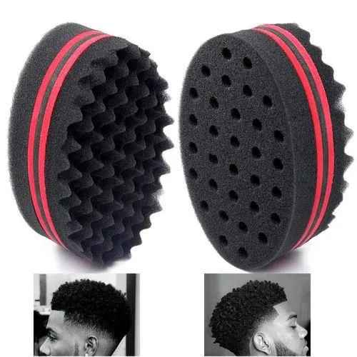 Magic Barber Sponge Brush Twist Hair For Wave,Dreadlock,Coils,Afro Curl As Hair Care Tool 2.8 IN Hole Diameter Suitable For Curly Hair