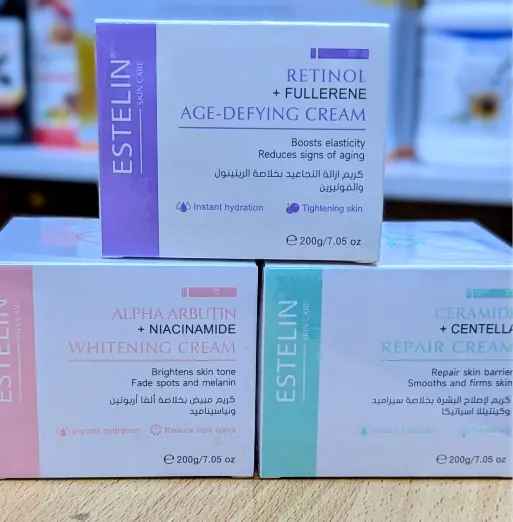 ESTELIN FACE CREAMS 🔥ESTELIN Retinol with fullerene Age defying cream 🔥 ESTELIN Ceramide with centella repair Face Cream ,🔥 ESTELIN Niacinamide Alpha Arbutin spots fading cream