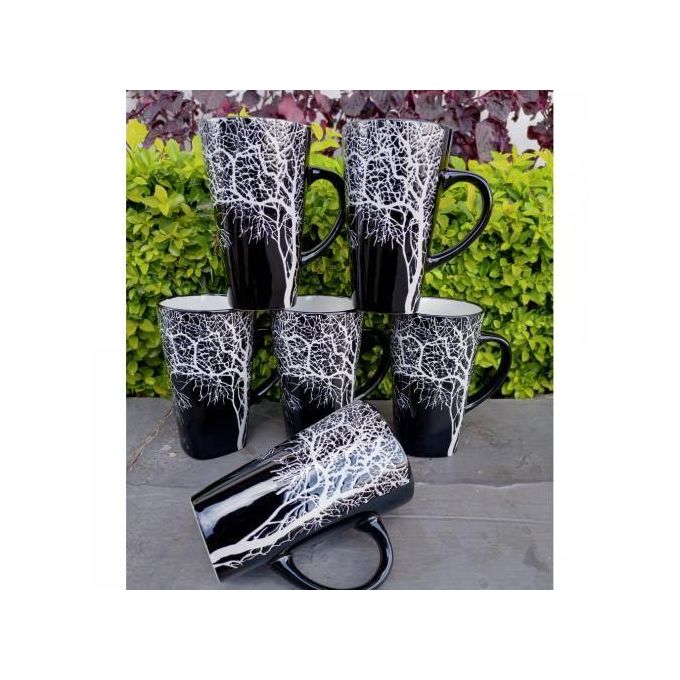 Classy And Elegant Set Of 6 Long Tree Mugs
