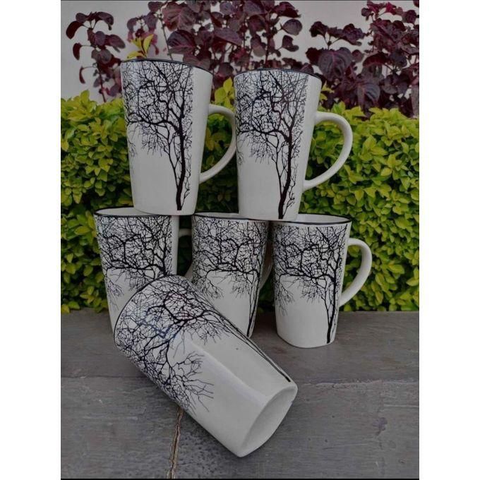 Classy And Elegant Set Of 6 Long Tree Mugs