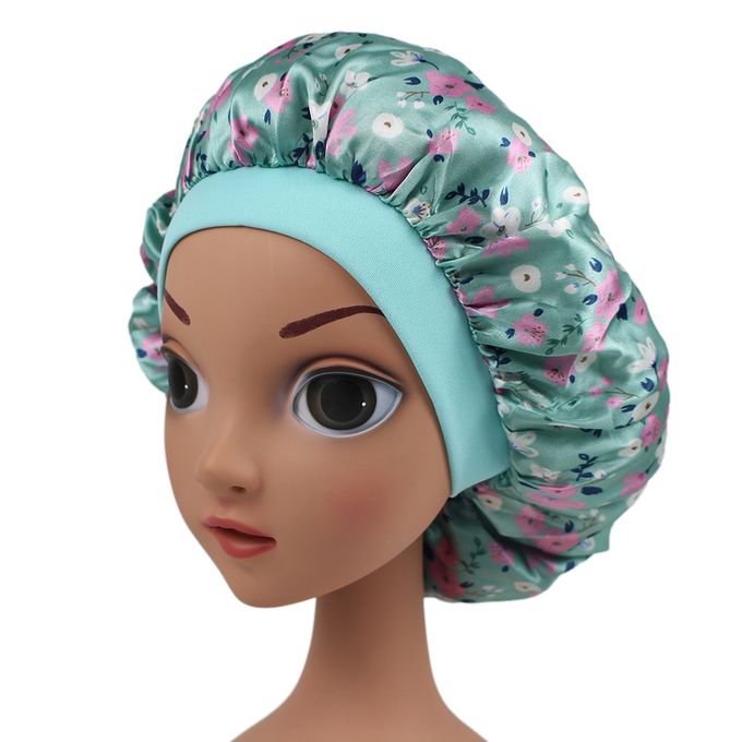 Kids Printing Satin Bonnet Baby Turban African Children Printing Satin Bonnet Sleeping Cap Boys Girls Night sleep Hats