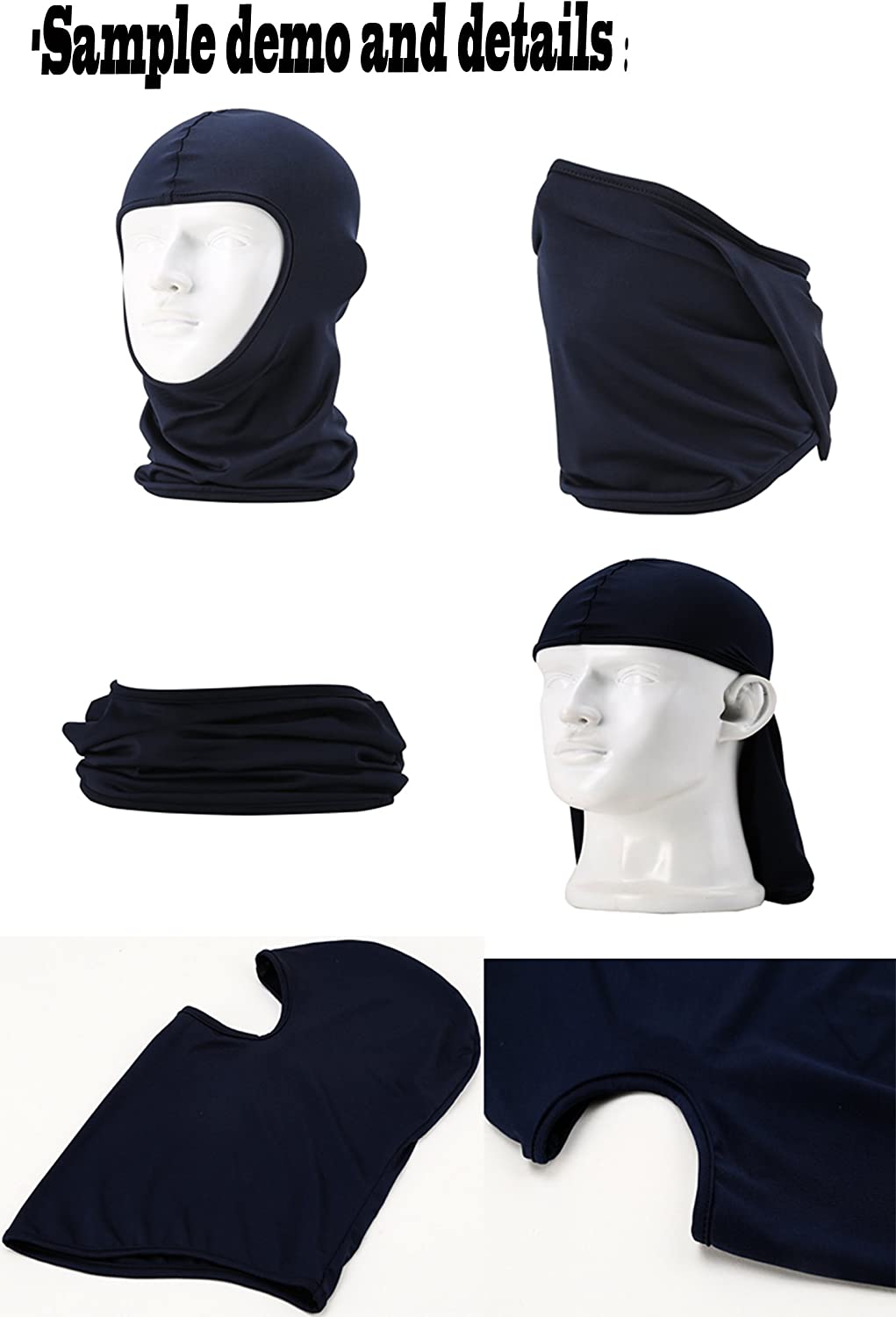 Face Hat for Outdoor Airsoft Motorcycle Ski Mask Winter Sun Balaclava Black Tactical Hood Helmet