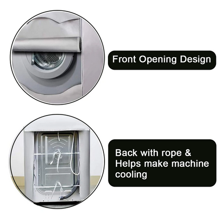 Front Load Washing Machine Cover Waterproof/Dustproof & Sunproof.