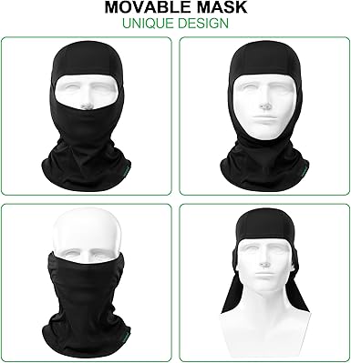 2024 Balaclava Face Mask for Men Women Full Breathable Cycling Ski Face Mask Hood Tactical Snow Motorcycle Running Cold Weather