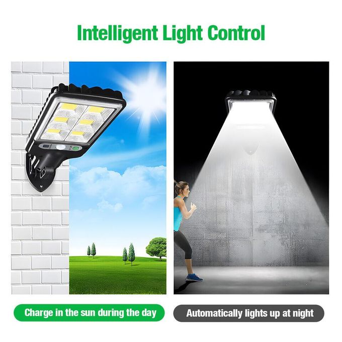 Solar Light Outdoor Solar Wall Light LED Motion Sensor Bright Flood Street Lamp with 3 Modes