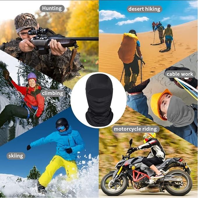 Ski Mask For Men Women, Balaclava Face Cover, Shiesty Mask UV Protector Lightweight For Motorcycle Snowboard