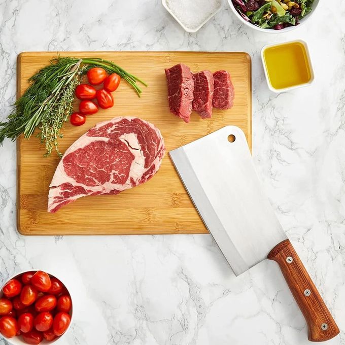 Stainless Steel Butcher Knife Seamless Meat Cleaver