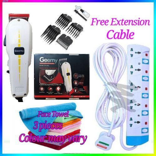 PROFESSIONAL / KINYOZI HAIR CUTTING/SHAVING MACHINE // Geemy New Professional Business Commercial Hair Pro Shaving Machine/kinyozi + Face Towel & 5 Way Gift // KINYOZI