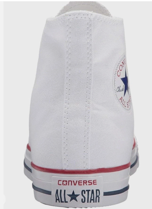 CANVAS HIGH-CUT ALL STAR WHITE RUBBER SHOES