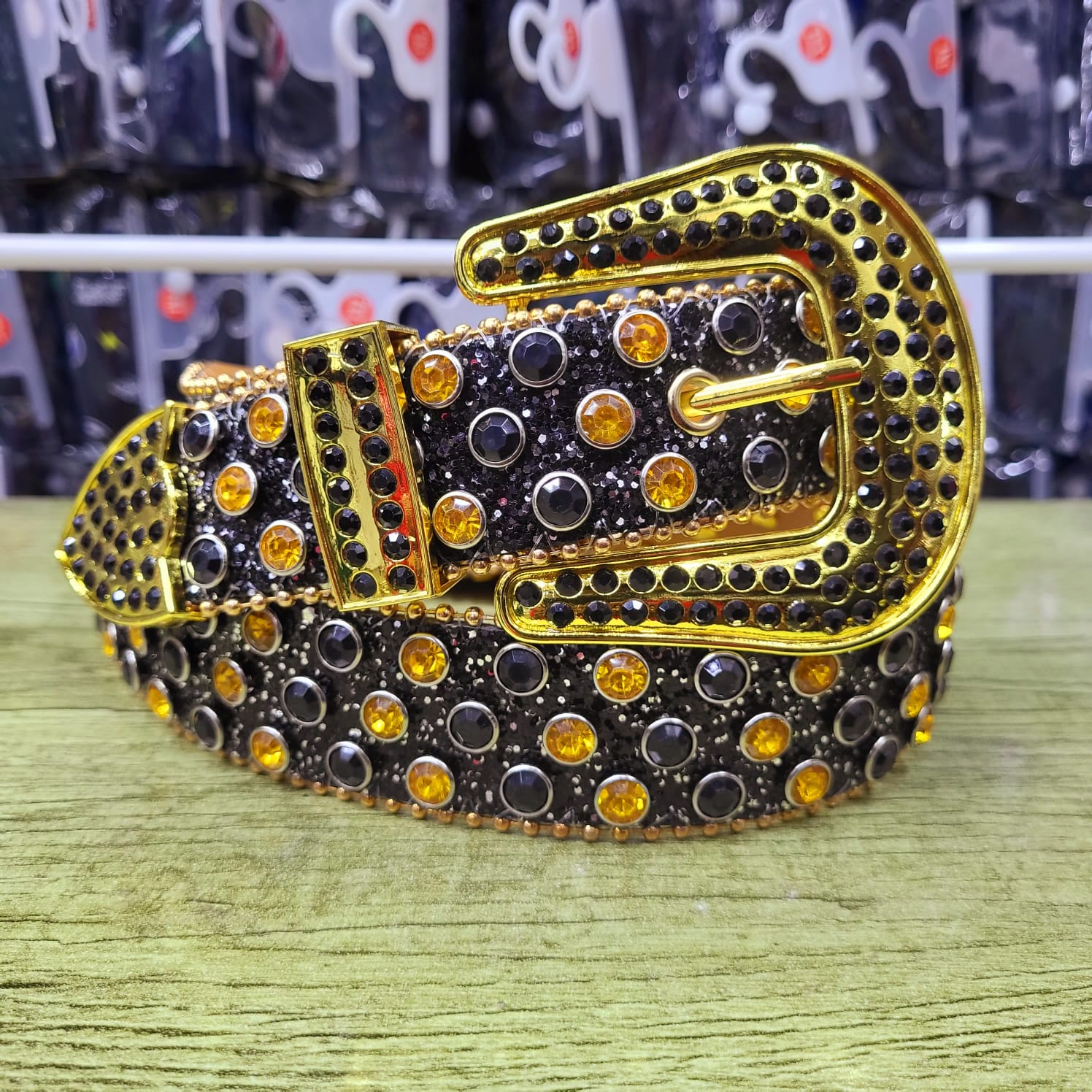 Best quality Luxury Strap Men Women Rhinestone Belt Cow Bow Bling Crystal Pin Buckle Diamond Studded Belt