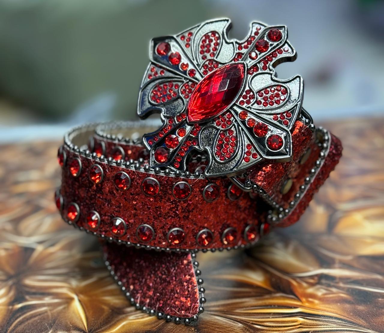 Skull Studded B.B Simon Belts