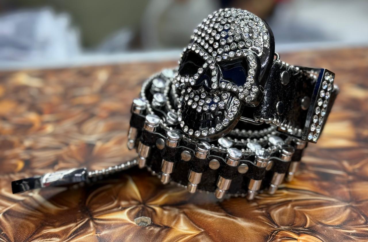 Skull Studded B.B Simon Belts