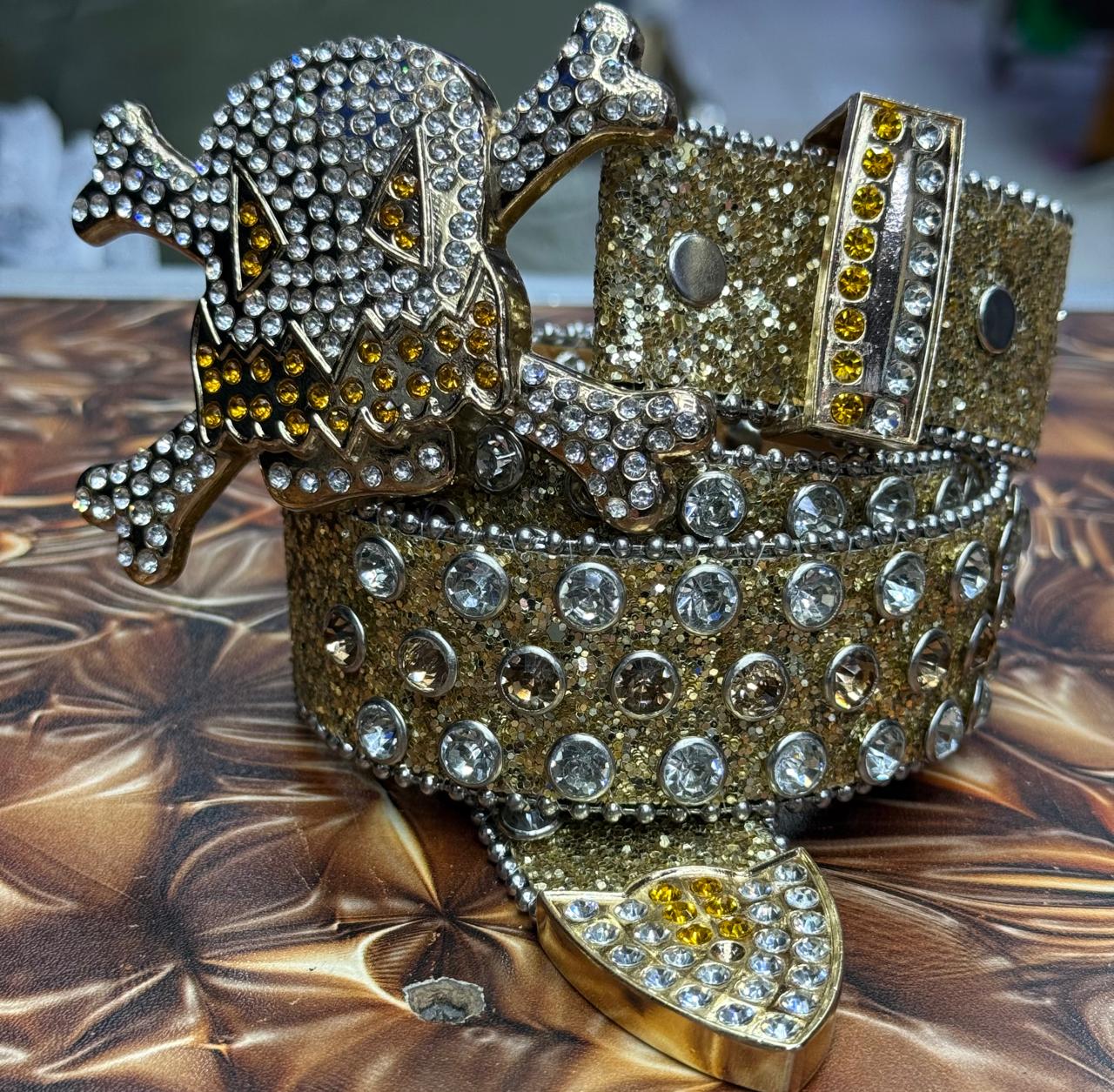 Skull Studded B.B Simon Belts