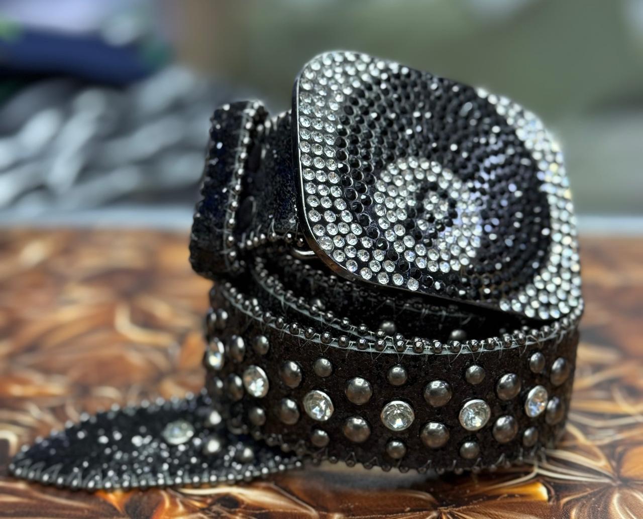 Skull Studded B.B Simon Belts