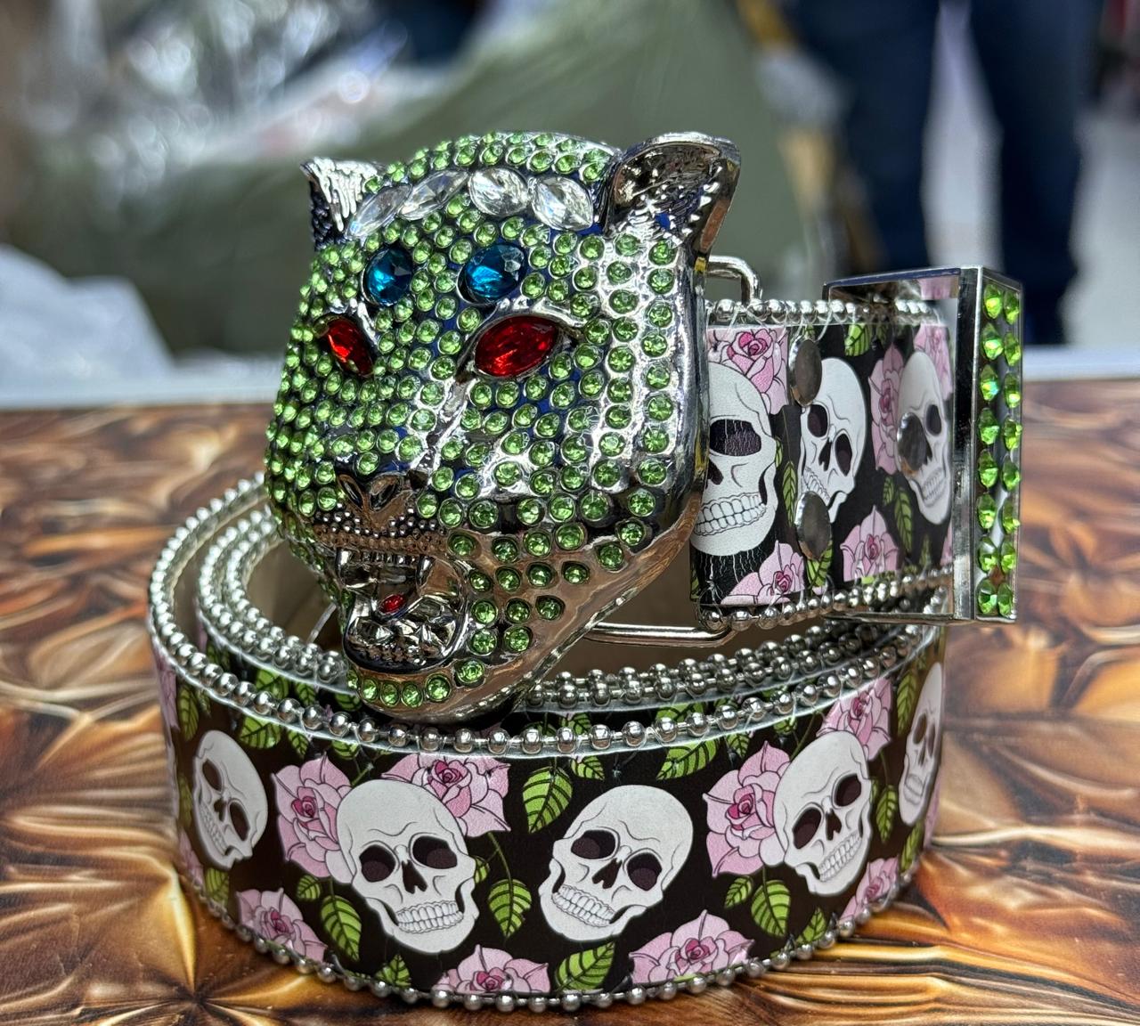 Skull Studded B.B Simon Belts