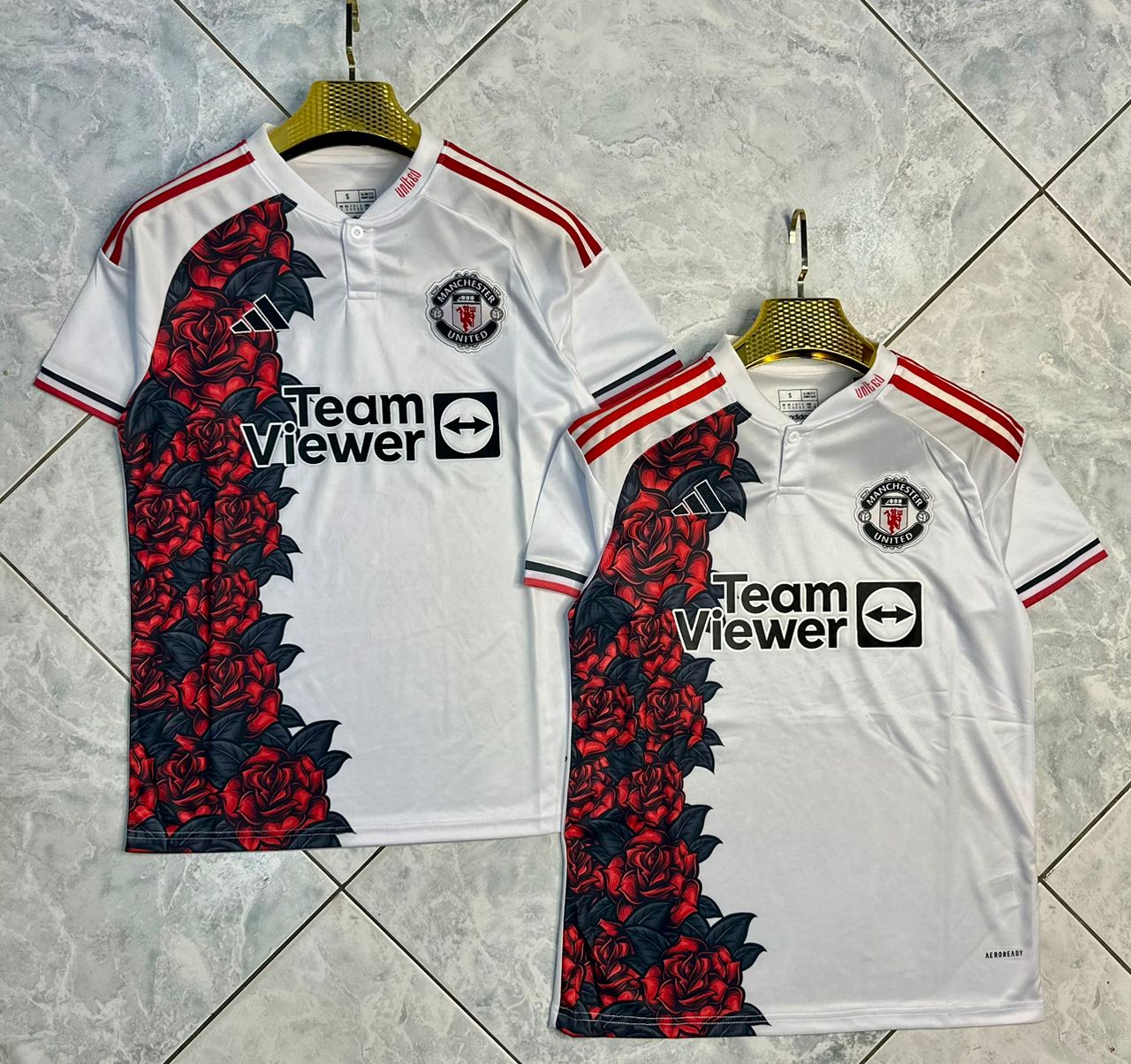 CLASSIC!! RARE!! Unique Original Good Quality Manchester United 2025 Rose Special Limited Edition kit/Jersey.