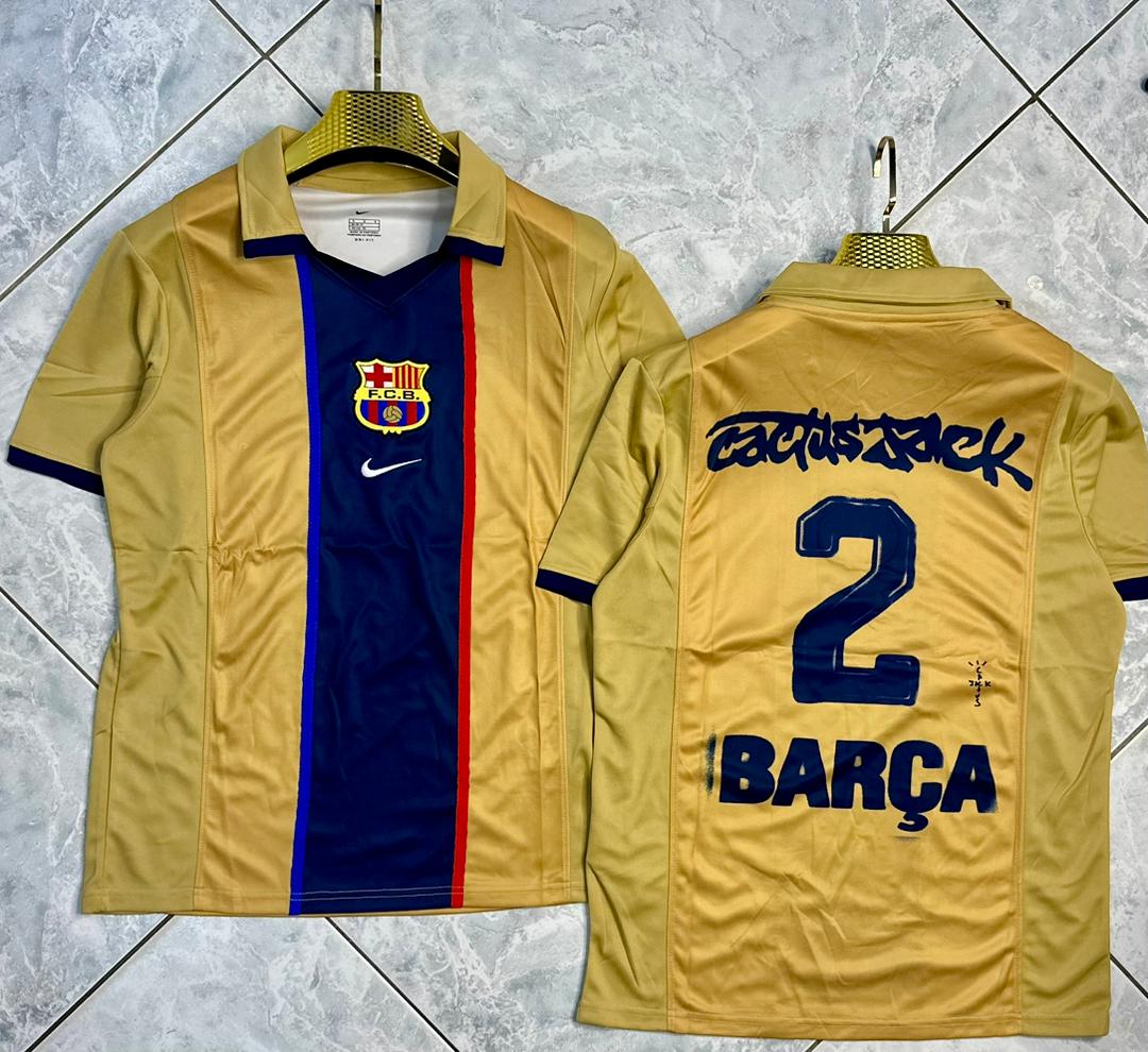 BACK IN STOCK!! UNIQUE!! ORIGINAL GOOD QUALITY AUTHENTIC BARCELONA  2001 2002 AWAY FOOTBALL KIT/SHIRT/JERSEY.