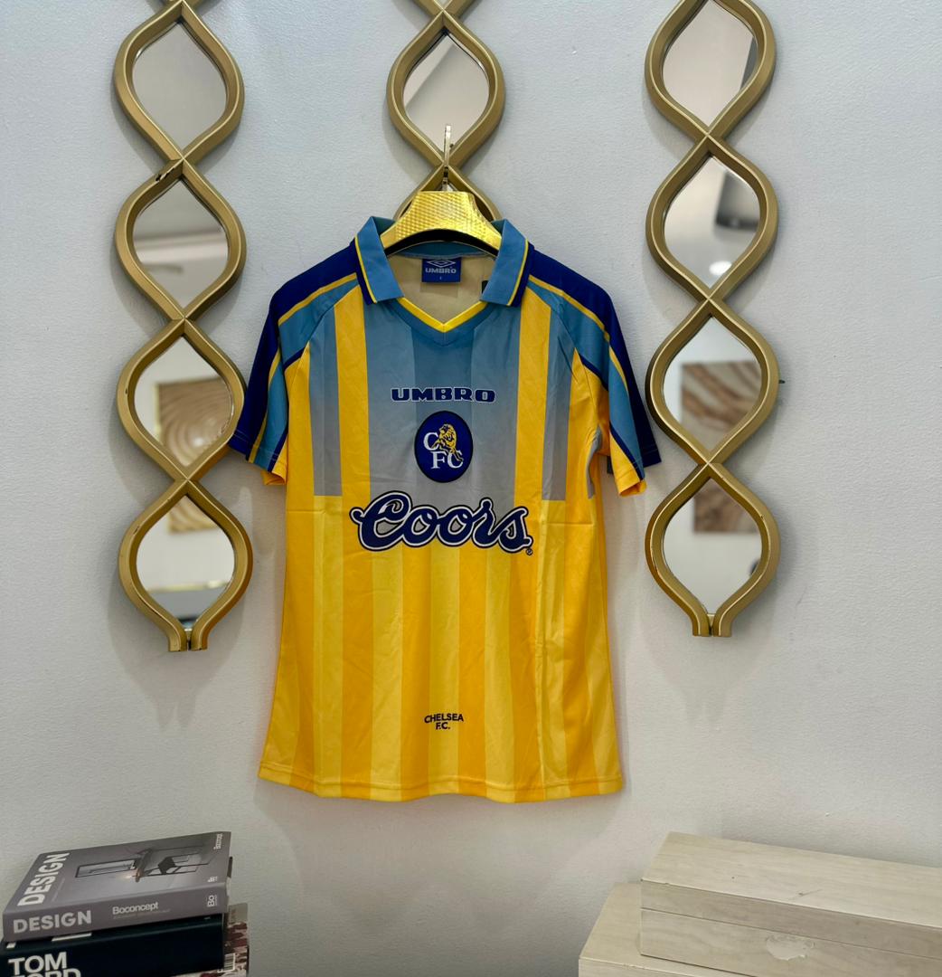 BACK IN STOCK!!! ORIGINAL  Unique Classic Good Quality Authentic Retro Copy Chelsea 1996 1997 Away jersey vintage.
