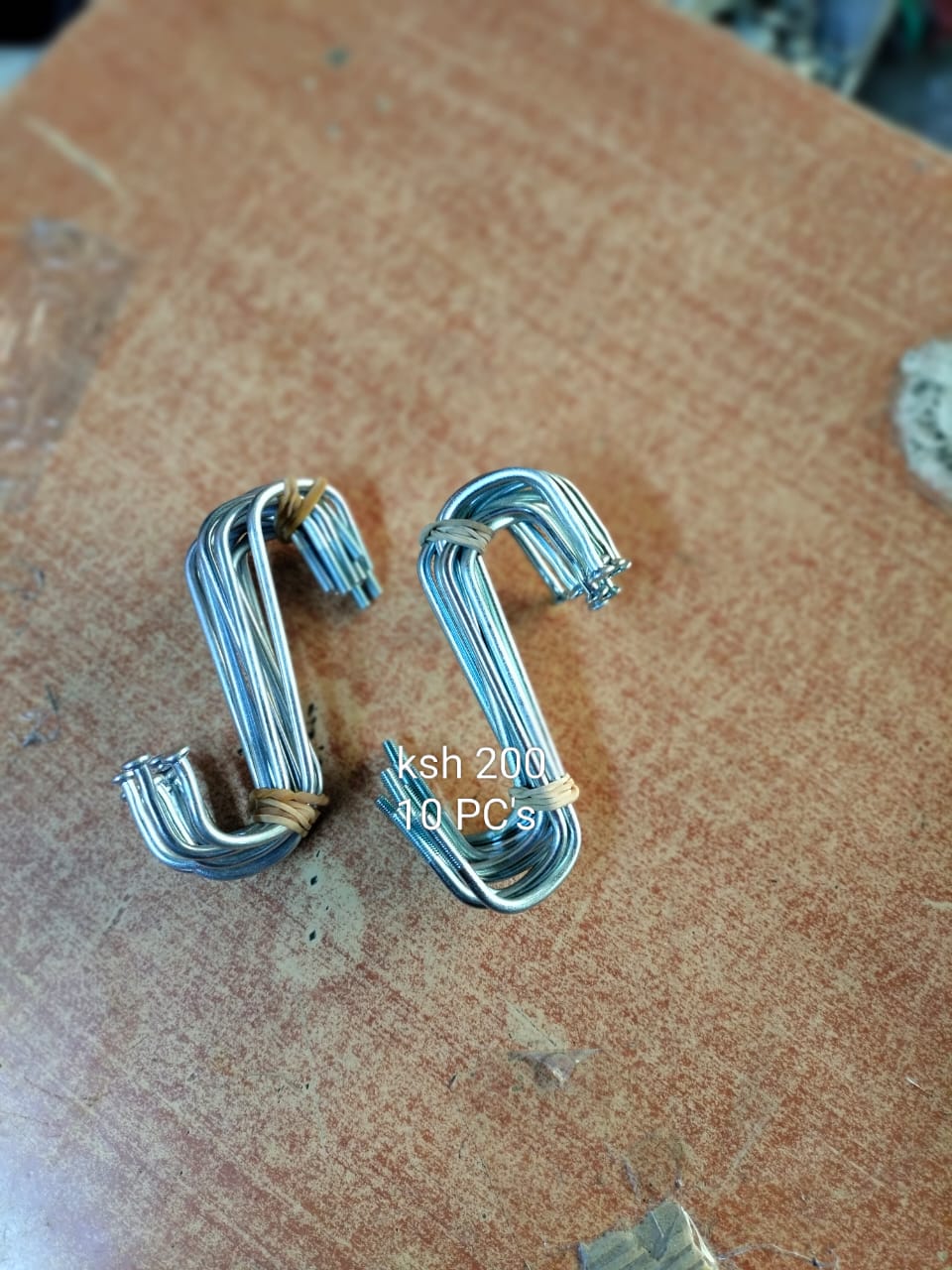 10 Pieces Strong Durable Steel S Hooks Trouser Hangers Wardrobe Organiser.