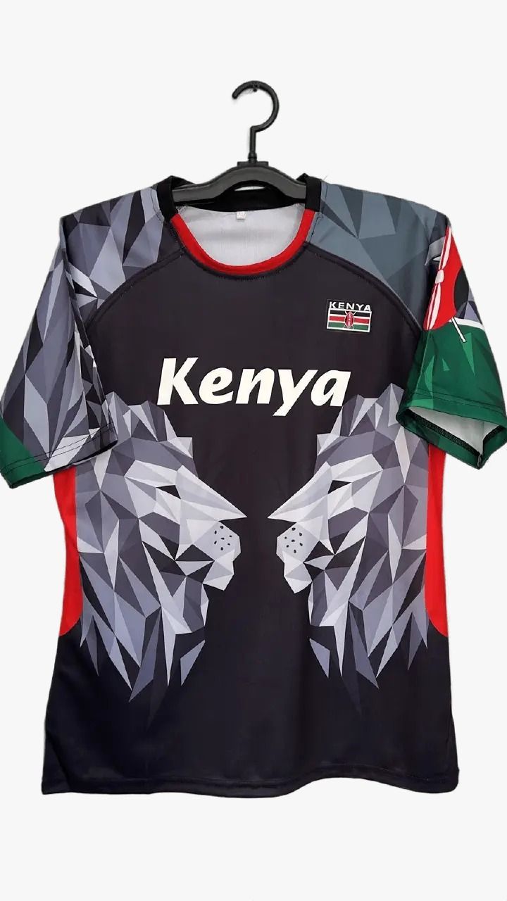 Kenyan Black Rugby Jersey – Limited Street Edition | Bold “Kosa Uchekwe” Design | Men’s National Pride Wear for Game, Gym & Everyday Style