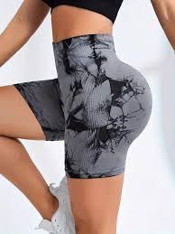 SALE Trending Women Gym Shorts 1pc Workout Shorts Patterned Prints Biker shorts Good Stretch Tight Fit Breathable Sculpting Sexy Cosy Wear Booty Shorts