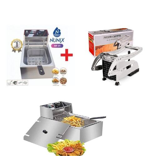 CLEARANCE OFFER Nunix DEEP FRIER 6L + FREE CHIPS CUTTER