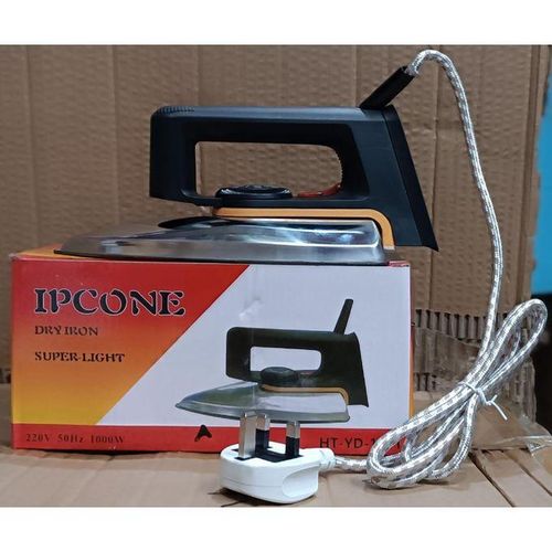 CLEARANCE OFFER IPCONE Deluxe Dry Iron Box Stainless Steel Bottom Plate Irons Steamers