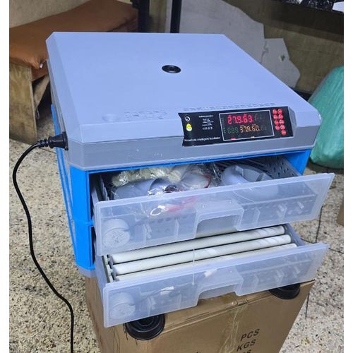 256eggs automatic  incubatorThe 256-Egg Automatic Incubator delivers reliable, efficient hatching for all poultry eggs, powered by both AC and DC sources for versatile use anywhere. Featuring a digita