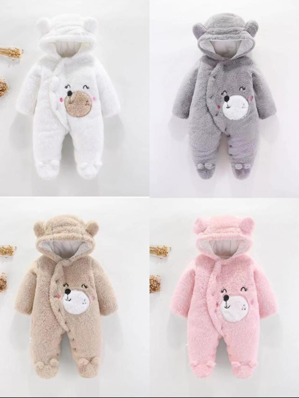 Heavy rompers 1pc Unisex Rompers Heavy Romper Warm And Soft WhiteEvery parent is concerned of their baby's safety, environment and not to mention, fashion. As a parent you want 

the best for your bab