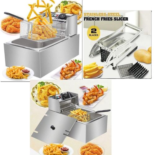 CLEARANCE OFFER OwnGreat 6L Electric Deep Fryer Machine + FREE CHIPS CUTER